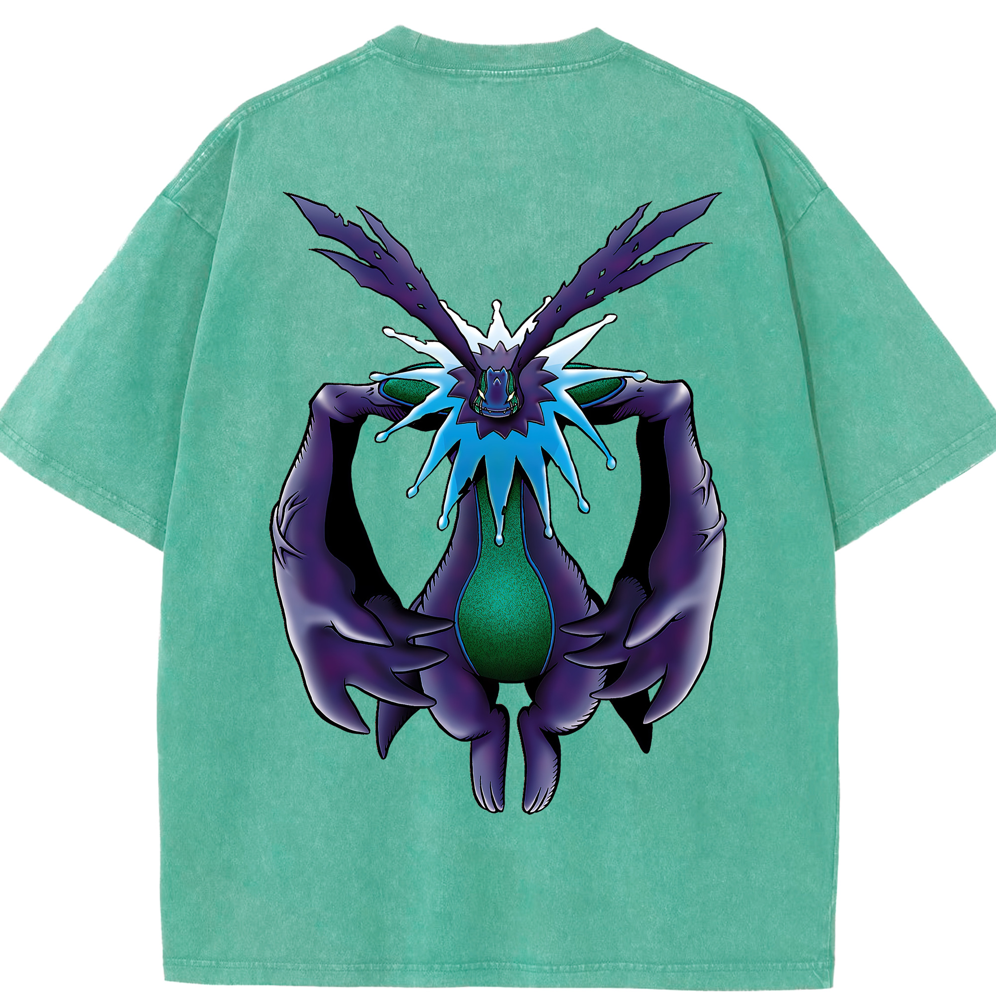 （画像用） Digimon デジタルモンスター/デジモン 綿100% ヴィンテージ風 半袖Tシャツ（背面プリント）